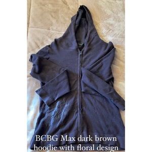 BCBG floral hoodie